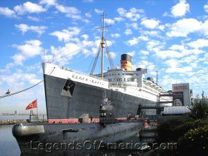 The Queen Mary at Long Beach, CA. Photo by Kathy Weiser-Alexander.