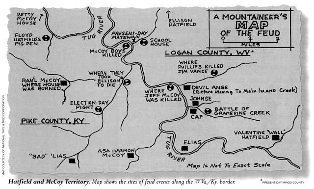 Hatfield-McCoy Map