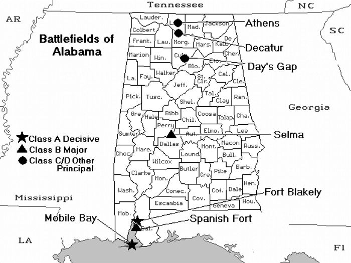 Battlefields of Alabama.