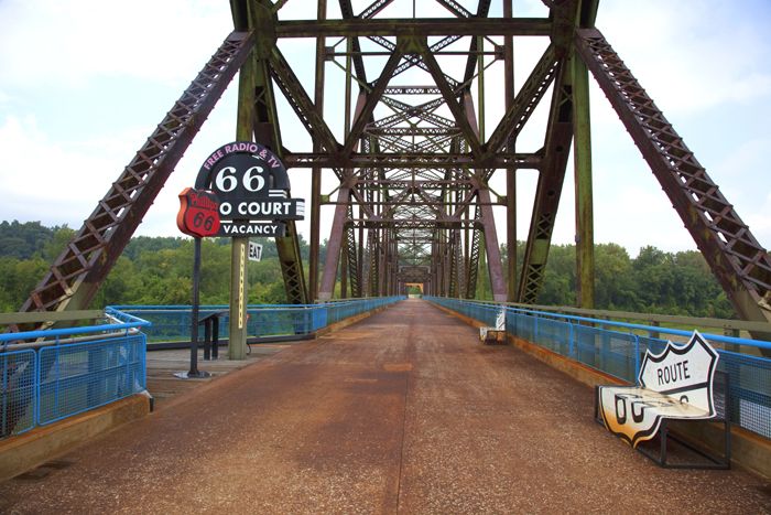 Chain of Rocks Bridge on Route 66 in St. Louis, Missouri by Carol Highsmith