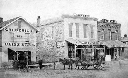 6th Street in Topeka, Kansas, 1869