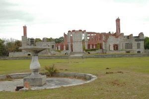 The ruins of the Carnegie Dungeness Mansion, Cumberland Island, Georgia by the National Park Service