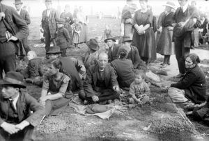 Immigrants at Ellis Island, by Bain news Service