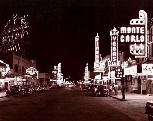 Fremont Street in downtown Las Vegas, Nevada, 1948