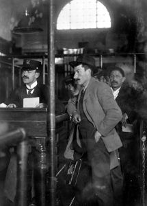 Immigrants being processed at Ellis Island