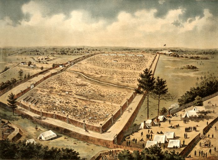 Andersonville Prison, Georgia by J.W. Morton, Jr.