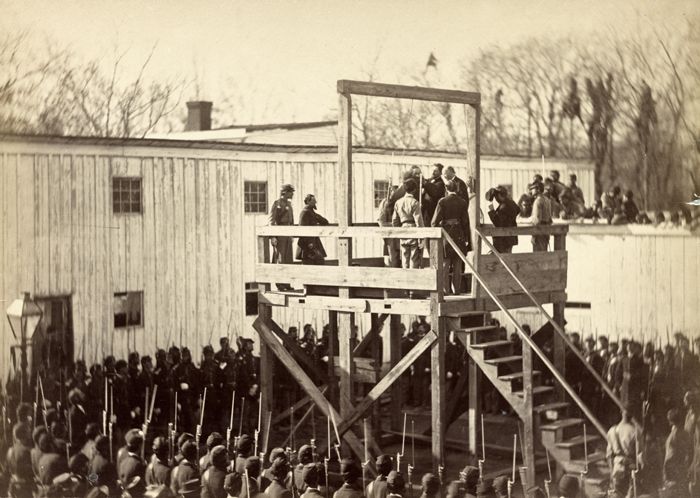 Execution of Confederate Captain Henry Wirtz by Alexander Gardner, 1865