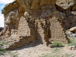 Stair steps at Casa Chiquita, Chaco Canyon, New Mexico by the National Park Service