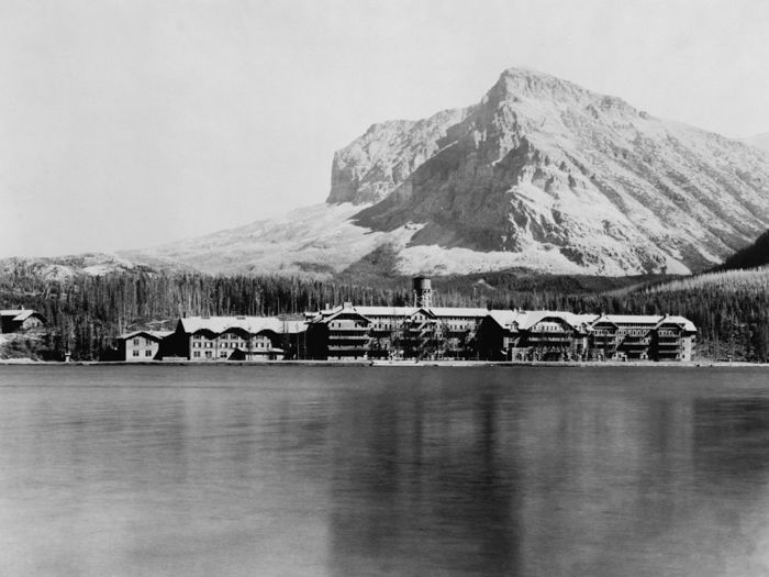 Many Glacier Hotel at Glacier National Park by the Kiser Photo Co., 1921