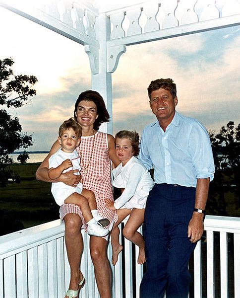 John F. Kennedy and family in Hyannis Port, Massachusetts by Cecil W. Stoughon, 1962