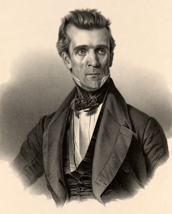 President James Polk by Charles Fenderich, 1845