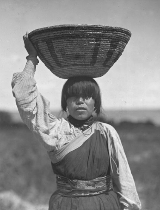 Basket Dance at San Juan Pueblo Vintage Postcard New Mexico