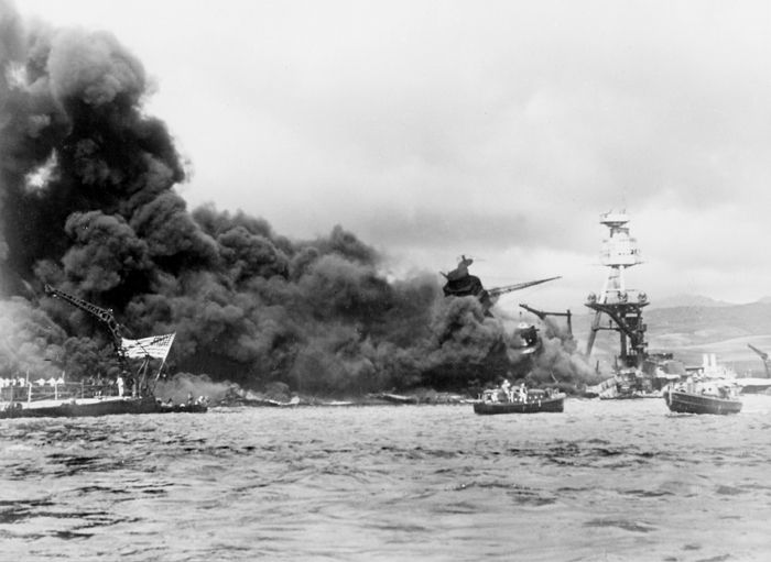 The United States entered World War II after the bombing of Pearl Harbor, Hawaii in December, 1941.