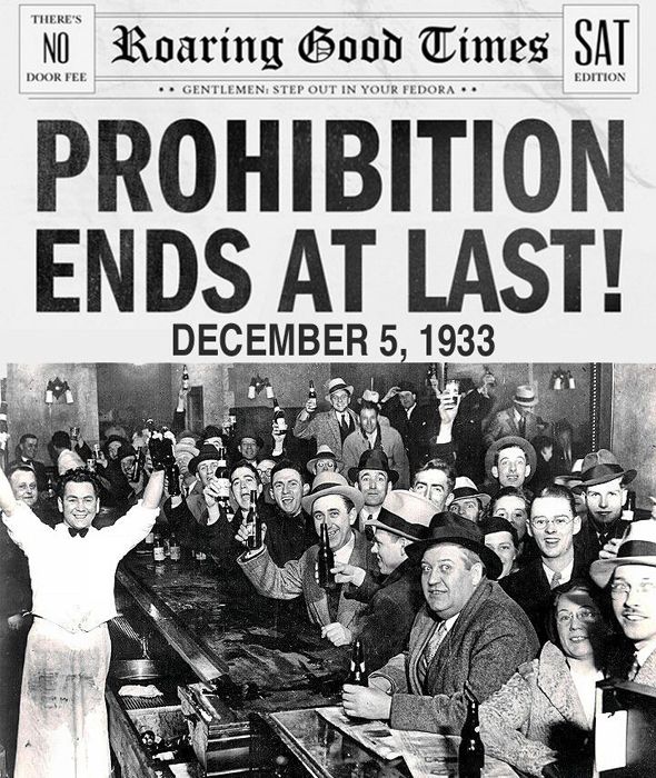 Prohibition Ends, 1933