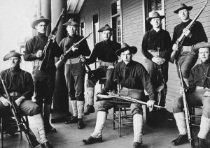Fort Barry, California soldiers, 1908.