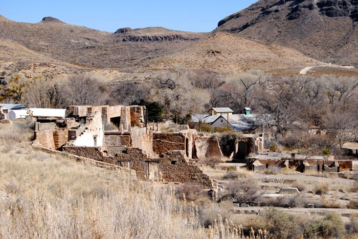 Shafter, Texas Mining Ruins by Kathy Alexander.
