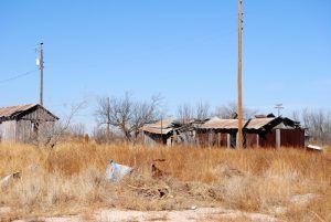 Old buildings in Dryden, Texas by Kathy Weiser-Alexander.