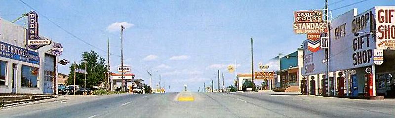 Vintage Route 66 in Shamrock, Texas.