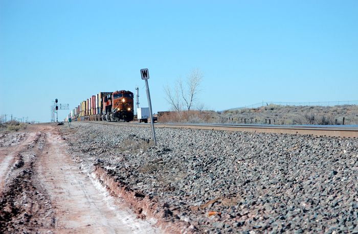 The railroad near Sun Valley, Arizona by Kathy Weiser-Alexander.