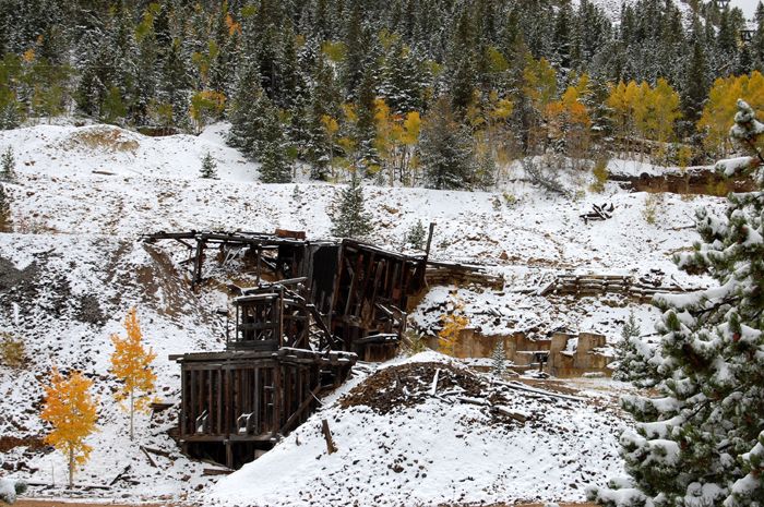 Mining Ruins in Nevadaville, Colorado by Kathy Weiser-Alexander.