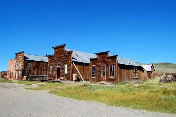Buildings in the ghost town of Bodie, California.