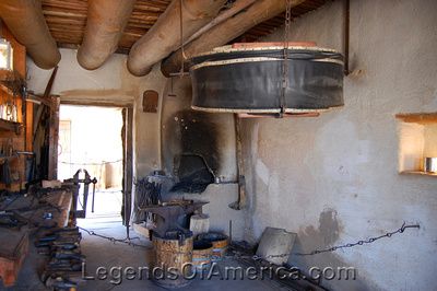 Blacksmith Shop at Bent's Fort, Colorado, by Kathy Alexander.