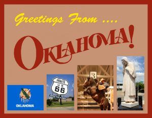 Greetings From Oklahoma Postcard 