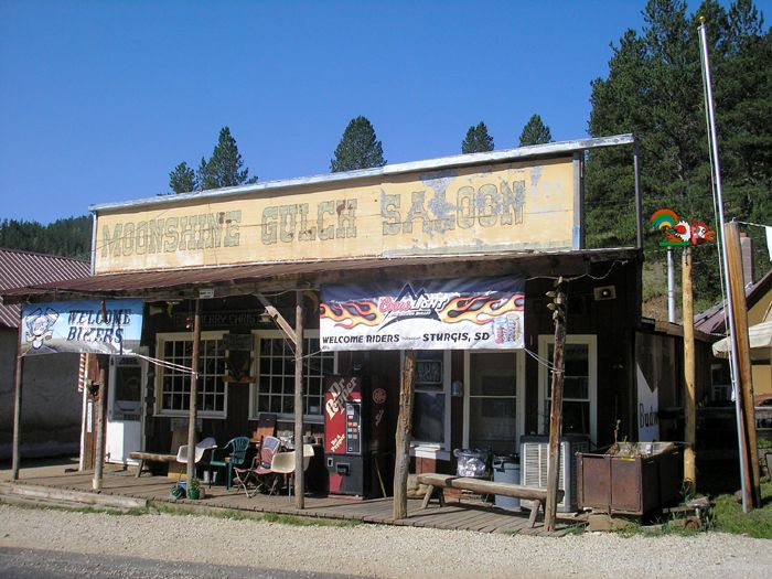 The Moonshine Saloon in Rochford, South Dakota still caters to locals and visitors today, by Kathy Weiser-Alexander.