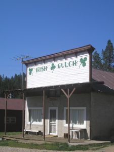 The Irish Gulch Saloon in Rochford, South Dakota.