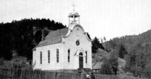 The St. Basil's Cathollic Church in Galena, South Dakota was torn down in the 1940s.