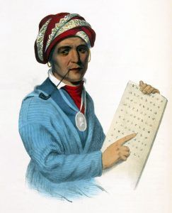 Sequoyah by Charles Bird King, 1828