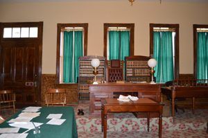 Courtroom at Fort Smith, Arkansas by Kathy Weiser-Alexander.