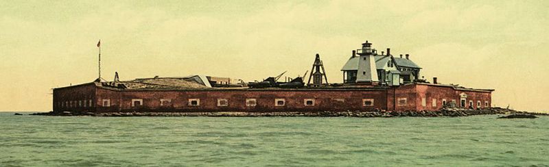 Fort Sumter, South Carolina in 1901, by the Detroit Photographic Company.