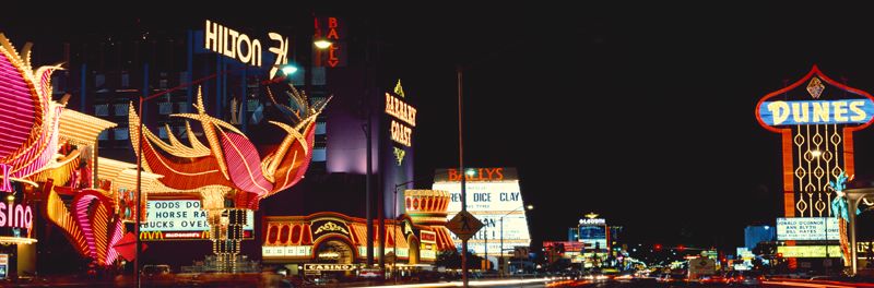 Las Vegas, Nevada Strip in the early 1980s by Carol Highsmith.