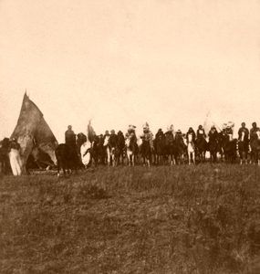 Pawnee Warriors by John Carbutt, 1866