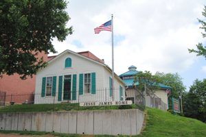 Jesse James home in St. Joseph, Missouri by Kathy Weiser-Alexander.