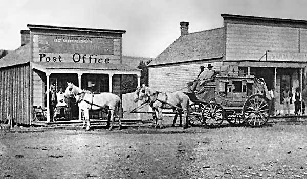 Stagecoach in Boise City, Idaho.