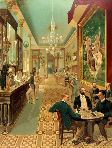 Hoffman House Bar, New York City, 1890.