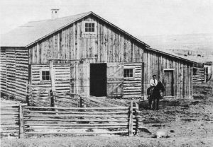 The barn at the TA Ranch, where the "regulators" were besieged by the sheriff's posse led by Red Angus.