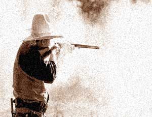 Cowboy shooting.