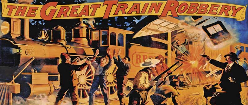Great Train Robbery by Strobridge & Co., 1896