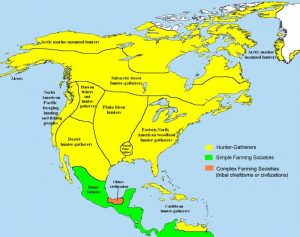 Pre-Columbia Map North America