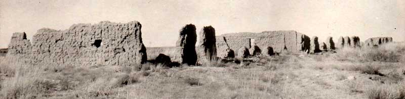 Fort Bascom, New Mexico Ruins, 1920