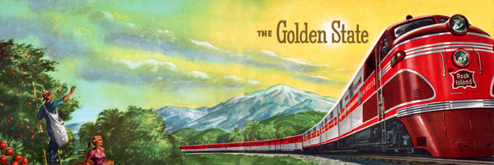 Rock Island Railroad in California, 1948.