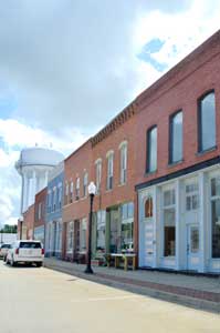 Main Street Buildings in Sedalia, Missouri today by Kathy Weiser-Alexander.