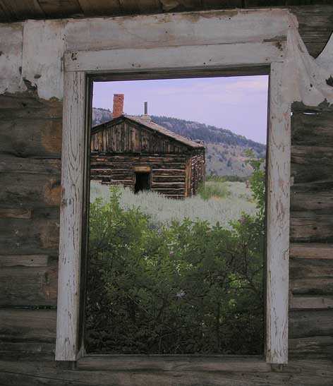 Through the window at Miners Delight by Kathy Alexander.