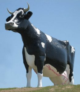 Salem Sue, the world’s largest Holstein Cow in North Dakota.