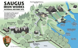 Saugus Historical Site Map by the National Park Service.