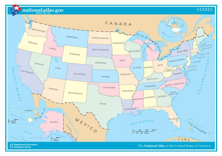 United States Maps – Legends of America