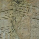 Inscriptions at El Morro National Monument by the National Park Service.